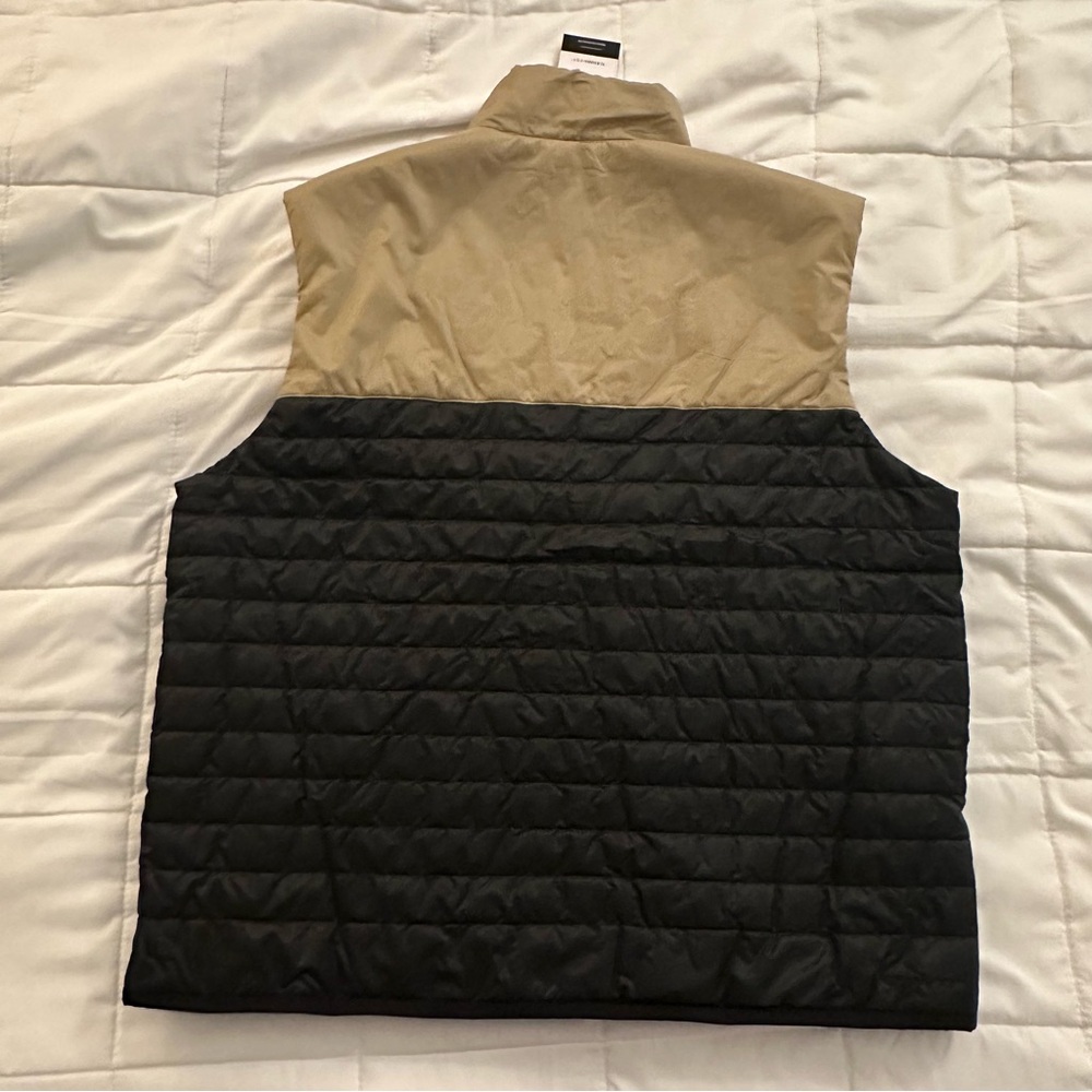 Nike Therma-FIT Windrunner Men's Midweight Puffer Vest | XL | Black & Khaki NEW - Picture 4 of 4